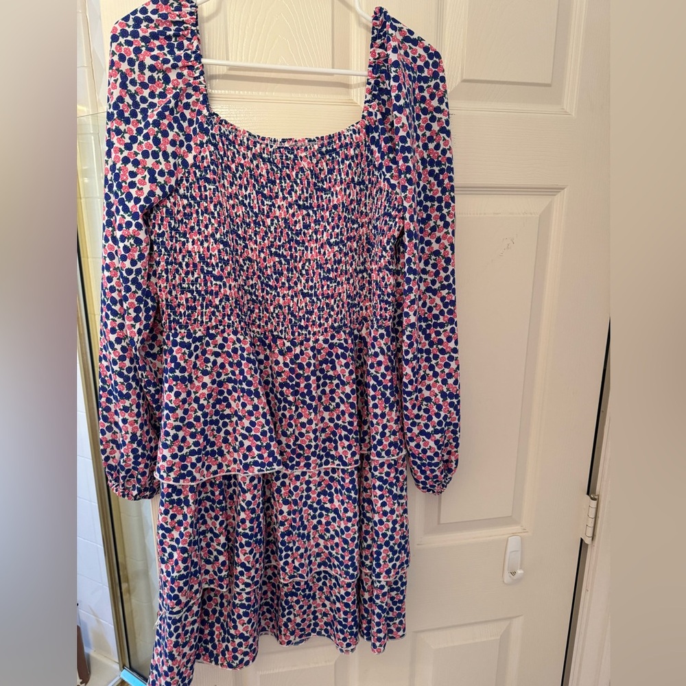 Cute and fun pink and blue dress! Worn once